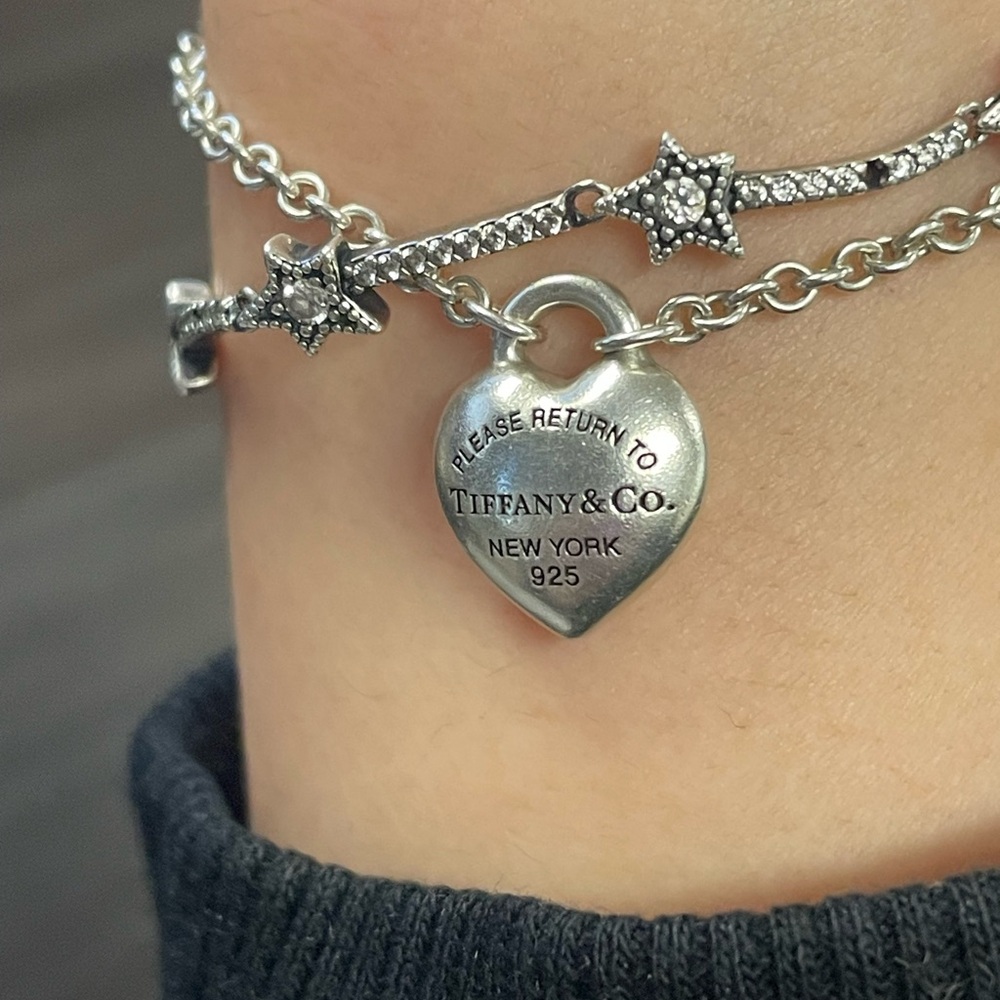 Tiffany & Co. Silver full Heart Bracelet